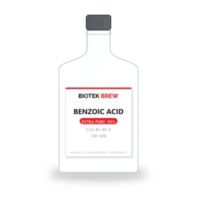 BENZOIC ACID - BioTek Brew laboratory chemical, CAS 65-85-0, pack sizes 500 gm