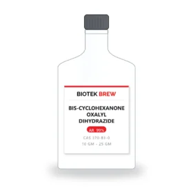 BIS-CYCLOHEXANONE OXALYL DIHYDRAZIDE - BioTek Brew laboratory chemical, CAS 370-81-0, pack sizes 10 gm - 25 gm