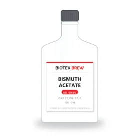 BISMUTH ACETATE - BioTek Brew laboratory chemical, CAS 22306-37-2, pack sizes 100 gm