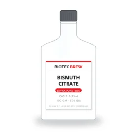 BISMUTH CITRATE - BioTek Brew laboratory chemical, CAS 813-93-4, pack sizes 100 gm - 500 gm