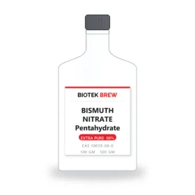 BISMUTH NITRATE Pentahydrate - BioTek Brew laboratory chemical, CAS 10035-06-0, pack sizes 100 gm - 500 gm