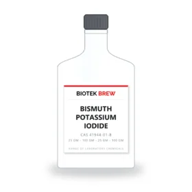 BISMUTH POTASSIUM IODIDE - BioTek Brew laboratory chemical, CAS 41944-01-8, pack sizes 25 gm - 100 gm - 25 gm - 100 gm