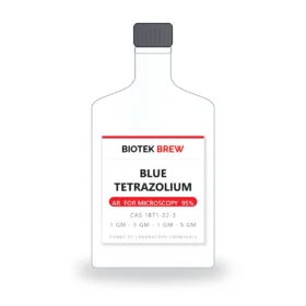 BLUE TETRAZOLIUM - BioTek Brew laboratory chemical, CAS 1871-22-3, pack sizes 1 gm - 5 gm - 1 gm - 5 gm