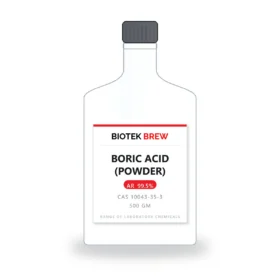 BORIC ACID (POWDER) - BioTek Brew laboratory chemical, CAS 10043-35-3, pack sizes 500 gm