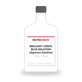 BRILLIANT CRESYL BLUE SOLUTION (Aqueous Solution) - BioTek Brew laboratory chemical, pack sizes 125 ml - 500 ml