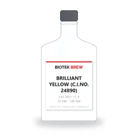 BRILLIANT YELLOW (C.I.NO. 24890) - BioTek Brew laboratory chemical, CAS 3051-11-4, pack sizes 25 gm - 100 gm