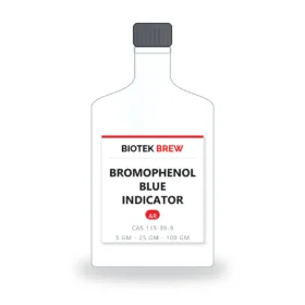 BROMOPHENOL BLUE INDICATOR - BioTek Brew laboratory chemical, CAS 115-39-9, pack sizes 5 gm - 25 gm - 100 gm