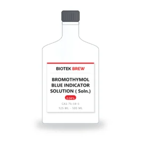 BROMOTHYMOL BLUE INDICATOR SOLUTION ( Soln.) - BioTek Brew laboratory chemical, CAS 76-59-5, pack sizes 125 ml - 500 ml