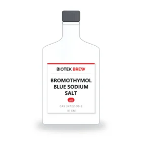 BROMOTHYMOL BLUE SODIUM SALT - BioTek Brew laboratory chemical, CAS 34722-90-2, pack sizes 10 gm