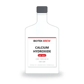 CALCIUM HYDROXIDE - BioTek Brew laboratory chemical, CAS 1305-62-0, pack sizes 500 gm
