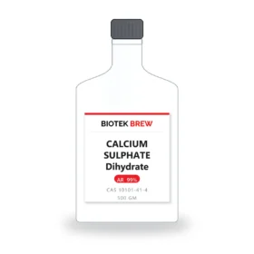 CALCIUM SULPHATE Dihydrate - BioTek Brew laboratory chemical, CAS 10101-41-4, pack sizes 500 gm