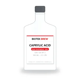 CAPRYLIC ACID - BioTek Brew laboratory chemical, CAS 124-07-2, pack sizes 500 ml - 2.5 Ltr.