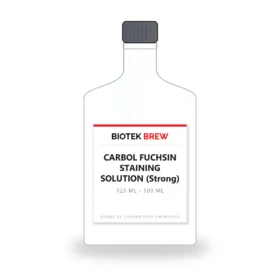 CARBOL FUCHSIN STAINING SOLUTION (Strong) - BioTek Brew laboratory chemical, pack sizes 125 ml - 500 ml