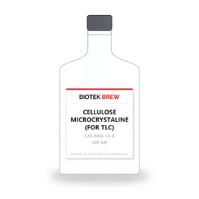 CELLULOSE MICROCRYSTALINE (FOR TLC) - BioTek Brew laboratory chemical, CAS 9004-34-6, pack sizes 500 gm
