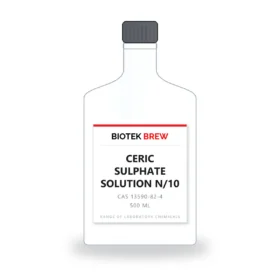 CERIC SULPHATE SOLUTION N/10 - BioTek Brew laboratory chemical, CAS 13590-82-4, pack sizes 500 ml