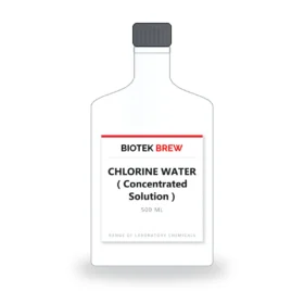 CHLORINE WATER ( Concentrated Solution ) - BioTek Brew laboratory chemical, pack sizes 500 ml