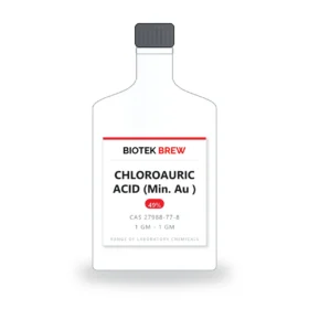 CHLOROAURIC ACID (Min. Au ) - BioTek Brew laboratory chemical, CAS 27988-77-8, pack sizes 1 gm - 1 gm