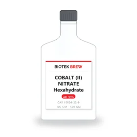 COBALT (II) NITRATE Hexahydrate - BioTek Brew laboratory chemical, CAS 10026-22-9, pack sizes 100 gm - 500 gm
