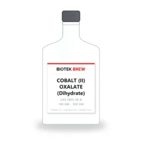 COBALT (II) OXALATE (Dihydrate) - BioTek Brew laboratory chemical, CAS 5965-38-8, pack sizes 100 gm - 500 gm