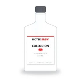 COLLODION - BioTek Brew laboratory chemical, CAS 9004-70-0, pack sizes 500 ml