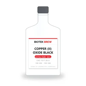 COPPER (II) OXIDE BLACK - BioTek Brew laboratory chemical, CAS 1317-38-0, pack sizes 100 gm - 500 gm