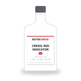 CRESOL RED INDICATOR - BioTek Brew laboratory chemical, CAS 1733-12-6, pack sizes 5 gm - 25 gm - 100 gm