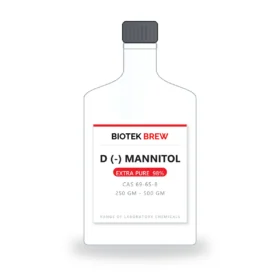 D (-) MANNITOL - BioTek Brew laboratory chemical, CAS 69-65-8, pack sizes 250 gm - 500 gm