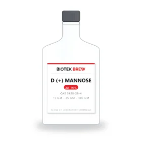 D (+) MANNOSE - BioTek Brew laboratory chemical, CAS 3458-28-4, pack sizes 10 gm - 25 gm - 100 gm