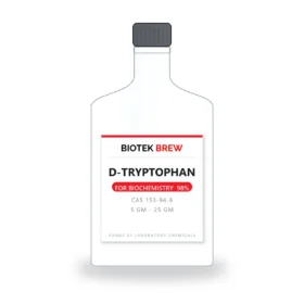 D-TRYPTOPHAN - BioTek Brew laboratory chemical, CAS 153-94-6, pack sizes 5 gm - 25 gm