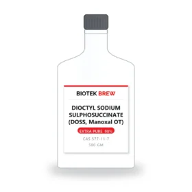 DIOCTYL SODIUM SULPHOSUCCINATE (DOSS, Manoxal OT) - BioTek Brew laboratory chemical, CAS 577-11-7, pack sizes 500 gm