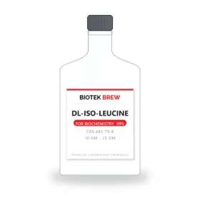 DL-ISO-LEUCINE - BioTek Brew laboratory chemical, CAS 443-79-8, pack sizes 10 gm - 25 gm