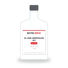DL-NOR-ADRENALINE HCl - BioTek Brew laboratory chemical, CAS 55-27-6, pack sizes 1 gm