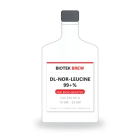 DL-NOR-LEUCINE 99+% - BioTek Brew laboratory chemical, CAS 616-06-8, pack sizes 10 gm - 25 gm
