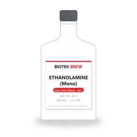 ETHANOLAMINE (Mono) - BioTek Brew laboratory chemical, CAS 141-43-5, pack sizes 500 ml - 2.5 Ltr.