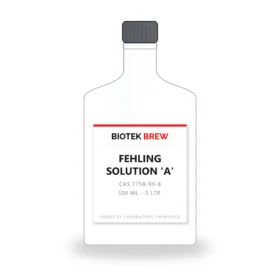 FEHLING SOLUTION 'A' - BioTek Brew laboratory chemical, CAS 7758-99-8, pack sizes 500 ml - 5 Ltr.