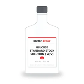 GLUCOSE STANDARD STOCK SOLUTION ( W/V) - BioTek Brew laboratory chemical, pack sizes 100 ml - 500 ml