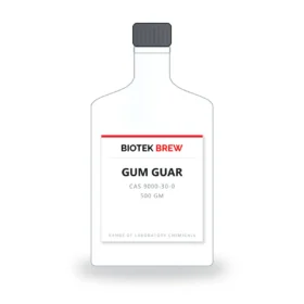 GUM GUAR - BioTek Brew laboratory chemical, CAS 9000-30-0, pack sizes 500 gm