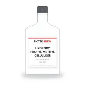 HYDROXY PROPYL METHYL CELLULOSE - BioTek Brew laboratory chemical, CAS 9004-65-3, pack sizes 500 gm