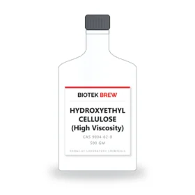 HYDROXYETHYL CELLULOSE (High Viscosity) - BioTek Brew laboratory chemical, CAS 9004-62-0, pack sizes 500 gm