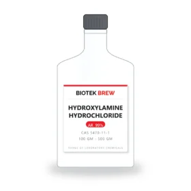 HYDROXYLAMINE HYDROCHLORIDE - BioTek Brew laboratory chemical, CAS 5470-11-1, pack sizes 100 gm - 500 gm
