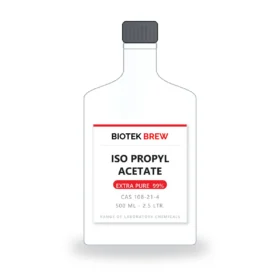ISO PROPYL ACETATE - BioTek Brew laboratory chemical, CAS 108-21-4, pack sizes 500 ml - 2.5 Ltr.