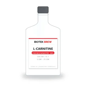 L-CARNITINE - BioTek Brew laboratory chemical, CAS 541-15-1, pack sizes 5 gm - 25 gm