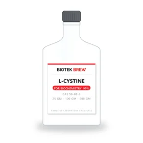 L-CYSTINE - BioTek Brew laboratory chemical, CAS 56-89-3, pack sizes 25 gm - 100 gm - 500 gm