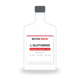 L-GLUTAMINE - BioTek Brew laboratory chemical, CAS 56-85-9, pack sizes 25 gm - 100 gm - 500 gm