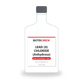 LEAD (II) CHLORIDE (Anhydrous) - BioTek Brew laboratory chemical, CAS 7758-95-4, pack sizes 500 gm