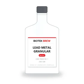 LEAD METAL GRANULAR - BioTek Brew laboratory chemical, CAS 7439-92-1, pack sizes 500 gm