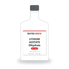 LITHIUM ACETATE Dihydrate - BioTek Brew laboratory chemical, CAS 6108-17-4, pack sizes 100 gm - 250 gm