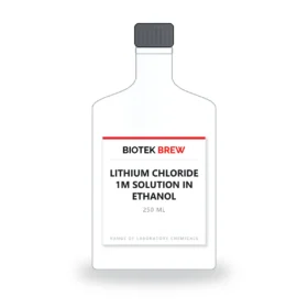 LITHIUM CHLORIDE 1M SOLUTION IN ETHANOL - BioTek Brew laboratory chemical, pack sizes 250 ml