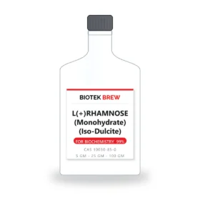 L(+)RHAMNOSE (Monohydrate) (Iso-Dulcite) - BioTek Brew laboratory chemical, CAS 10030-85-0, pack sizes 5 gm - 25 gm - 100 gm