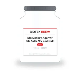 MacConkey Agar w/ Bile Salts,?CV and NaCl - BioTek Brew dehydrated culture medium, pack sizes 100gm - 500gm